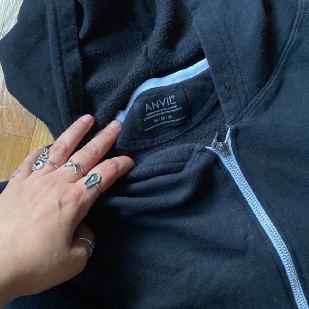 Free The Mother Witchy Mother hands zip hoodie size M EUC. - Picture 4 of 5